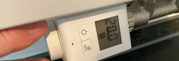 Thermostat an Heizung